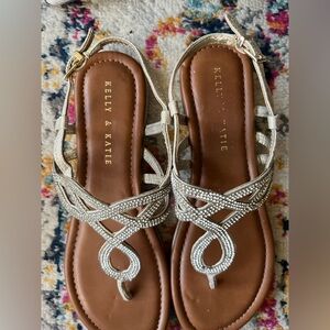 Kelly & Katie Gold Sandals